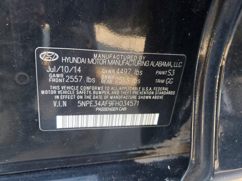 Продажа на аукционе авто 2015 Hyundai Sonata, vin: 5NPE34AF9FH034571, номер лота: 57049646