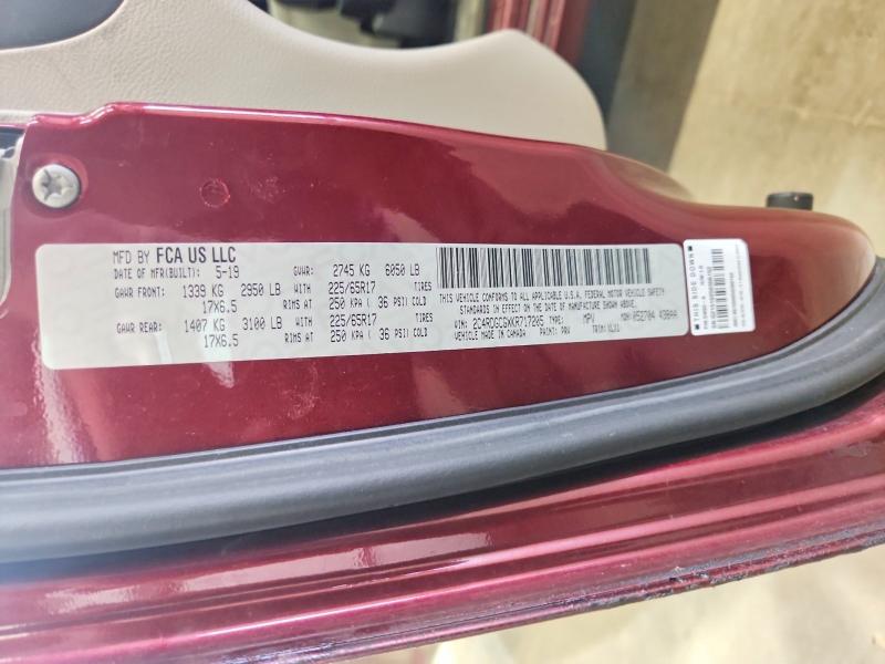 58757646 :رقم المزاد ، 2C4RDGCGXKR717205 vin ، 2019 Dodge Grand Caravan مزاد بيع