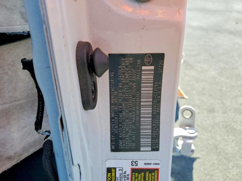 2019 Toyota Camry მანქანა იყიდება აუქციონზე, vin: 4T1B61HKXKU684064, აუქციონის ნომერი: 58080436