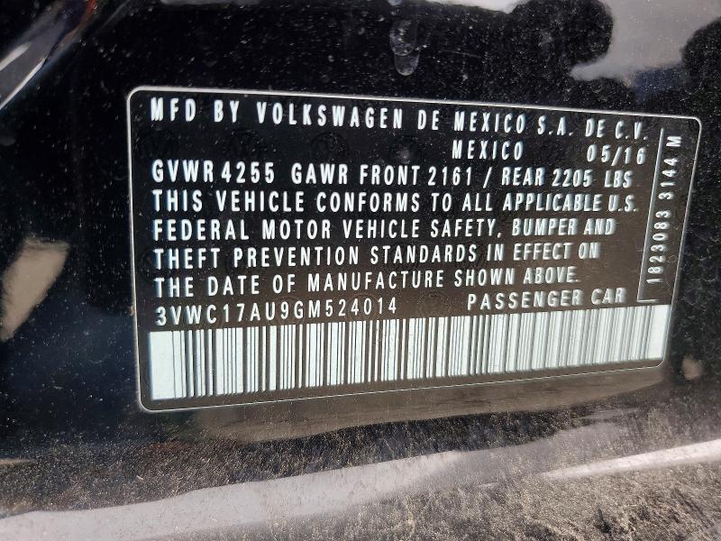 Продаж на аукціоні авто 2016 Volkswagen Golf Sportwagen, vin: 3VWC17AU9GM524014, номер лоту: 55848076