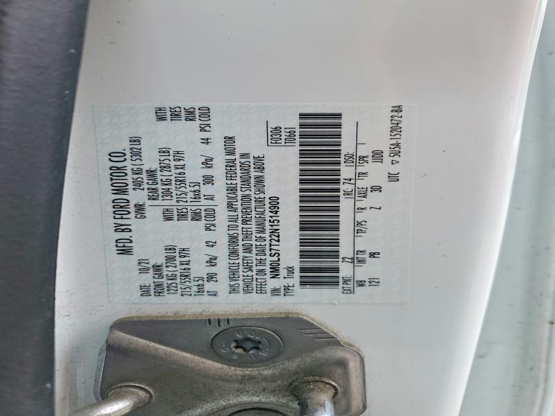 Aukcja sprzedaży 2022 Ford Transit Connect, vin: NM0LS7T22N1514900, numer aukcji: 58957616