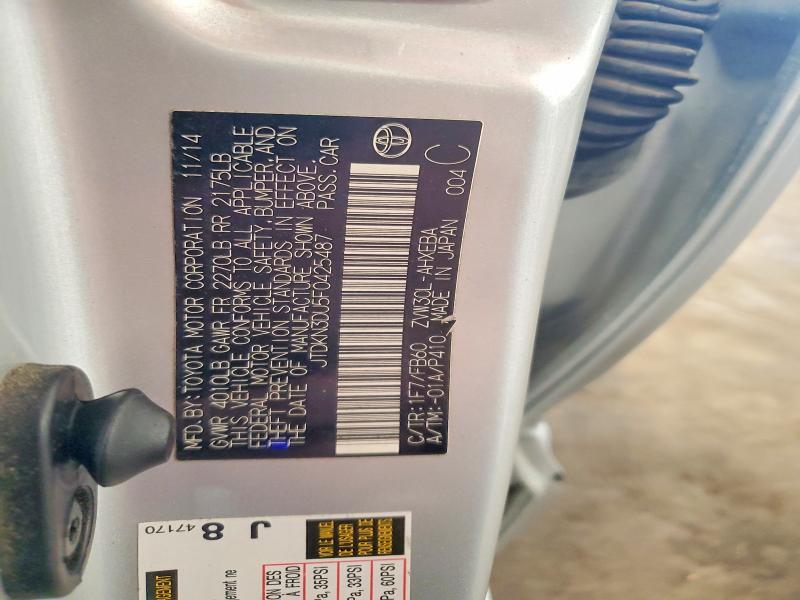 Aukcja sprzedaży 2015 Toyota Prius, vin: JTDKN3DU5F0425487, numer aukcji: 59019406