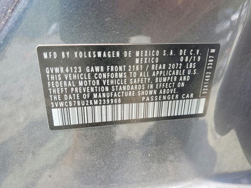 Aukcja sprzedaży 2019 Volkswagen Jetta, vin: 3VWCB7BU2KM239966, numer aukcji: 56765366