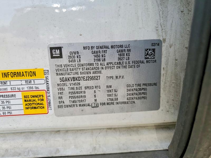 Продаж на аукціоні авто 2014 Buick Enclave, vin: 5GAKVBKD7EJ296627, номер лоту: 57708616