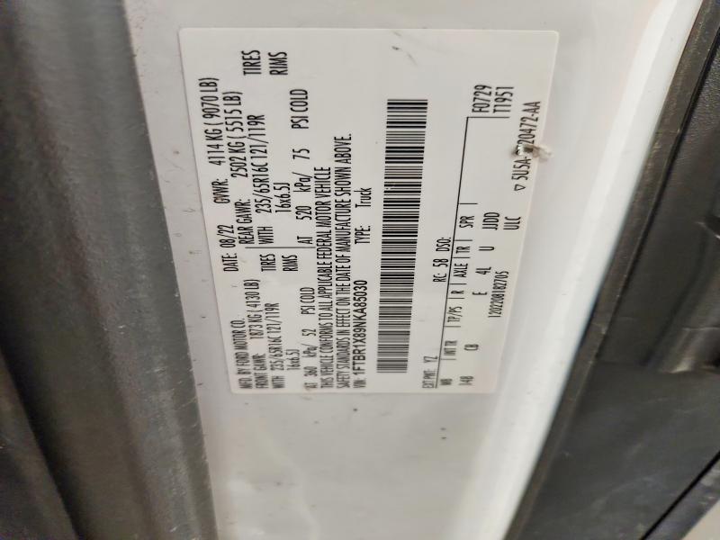 Aukcja sprzedaży 2022 Ford Transit, vin: 1FTBR1X89NKA85030, numer aukcji: 58095936