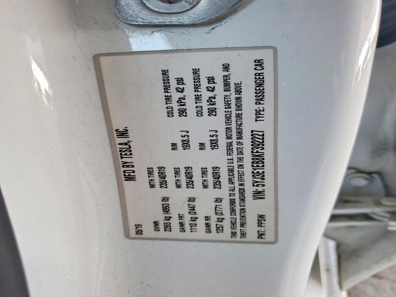Aukcja sprzedaży 2019 Tesla Model 3, vin: 5YJ3E1EB8KF392227, numer aukcji: 85621315