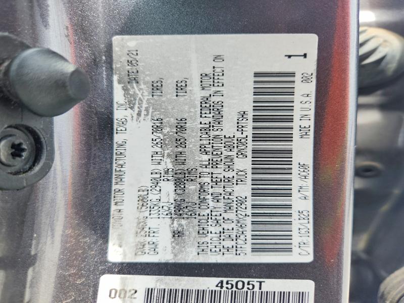 2021 Toyota Tacoma მანქანა იყიდება აუქციონზე, vin: 5TFCZ5AN6MX272902, აუქციონის ნომერი: 56289626