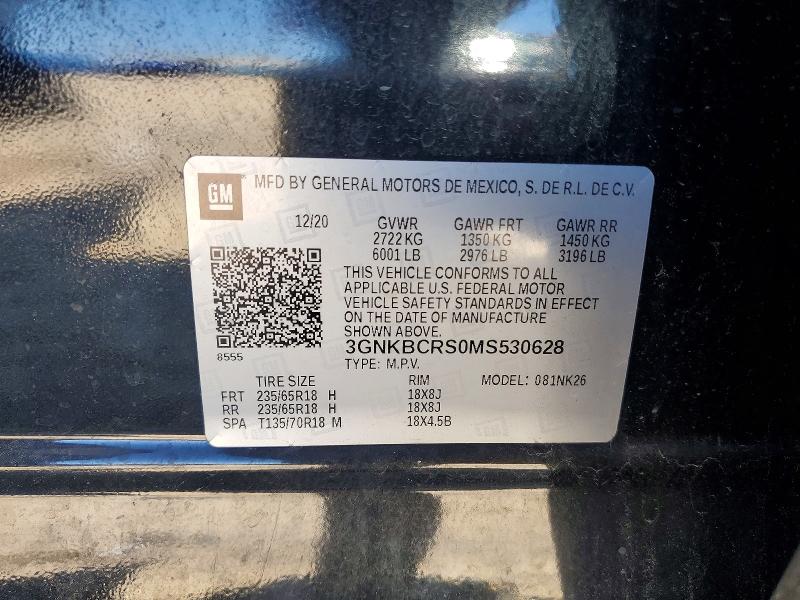Продаж на аукціоні авто 2021 Chevrolet Blazer, vin: 3GNKBCRS0MS530628, номер лоту: 57396436