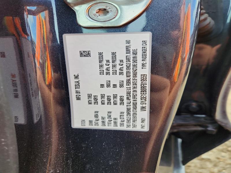 Aukcja sprzedaży 2024 Tesla Model 3, vin: 5YJ3E1EB8RF819559, numer aukcji: 56516256