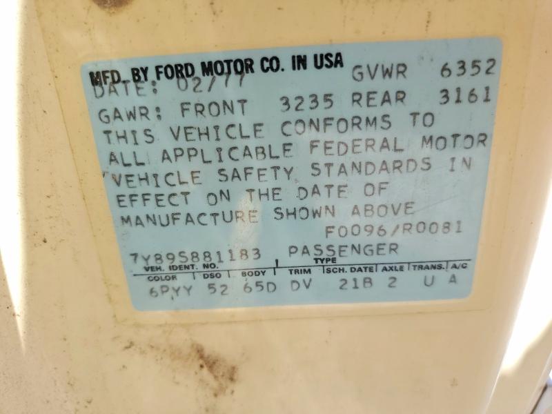 56125886 :رقم المزاد ، 7Y89S881183 vin ، 1977 Lincoln Uk مزاد بيع