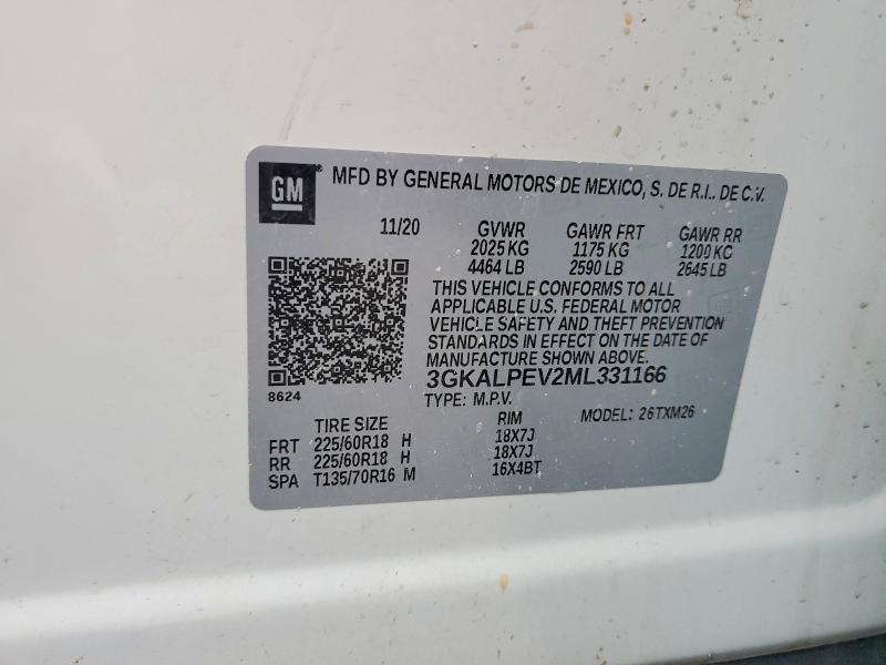 Продаж на аукціоні авто 2021 Gmc Terrain, vin: 3GKALPEV2ML331166, номер лоту: 58191776