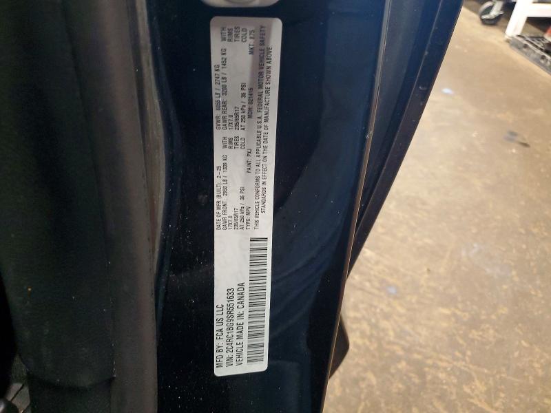 57210206 :رقم المزاد ، 2C4RC1BG9SR551633 vin ، 2025 Chrysler Pacifica مزاد بيع