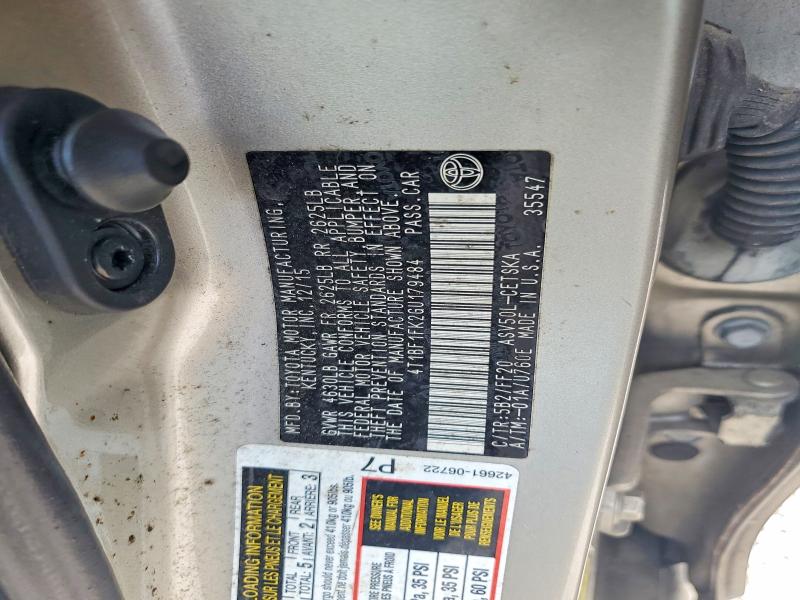 2016 Toyota Camry მანქანა იყიდება აუქციონზე, vin: 4T1BF1FK2GU179484, აუქციონის ნომერი: 55637476