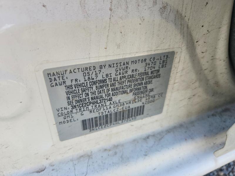 Aukcja sprzedaży 2017 Nissan Versa Note, vin: 3N1CE2CP4HL372140, numer aukcji: 58446946