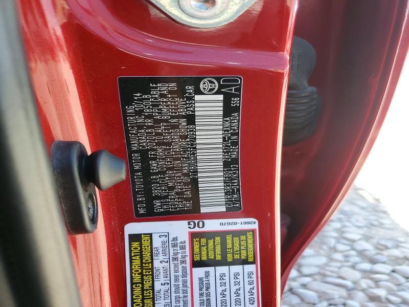 Aukcja sprzedaży 2015 Toyota Corolla, vin: 2T1BURHE5FC270938, numer aukcji: 56101186