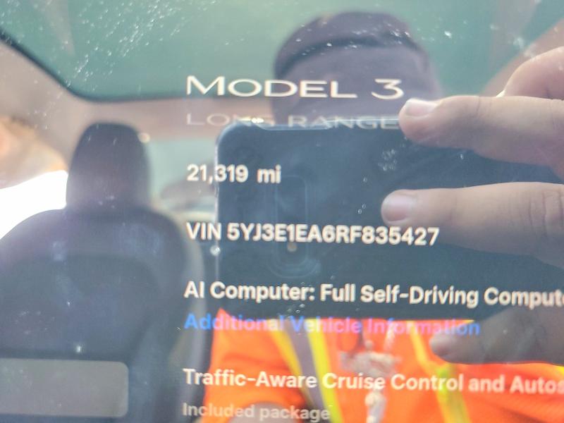 Продажа на аукционе авто 2024 Tesla Model 3, vin: 5YJ3E1EA6RF835427, номер лота: 57431676