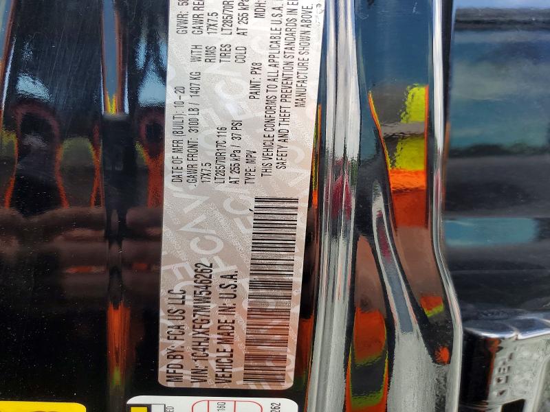 Aukcja sprzedaży 2021 Jeep Wrangler Unlimited, vin: 1C4HJXFG7MW546262, numer aukcji: 59579446
