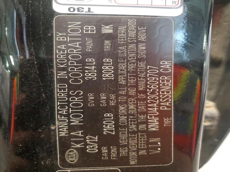 2013 Kia Forte მანქანა იყიდება აუქციონზე, vin: KNAFU4A23C5609707, აუქციონის ნომერი: 59158866
