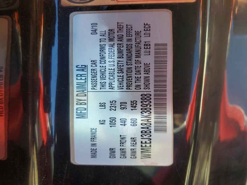 Aukcja sprzedaży 2010 Smart Fortwo, vin: WMEEJ3BA8AK389388, numer aukcji: 56662576