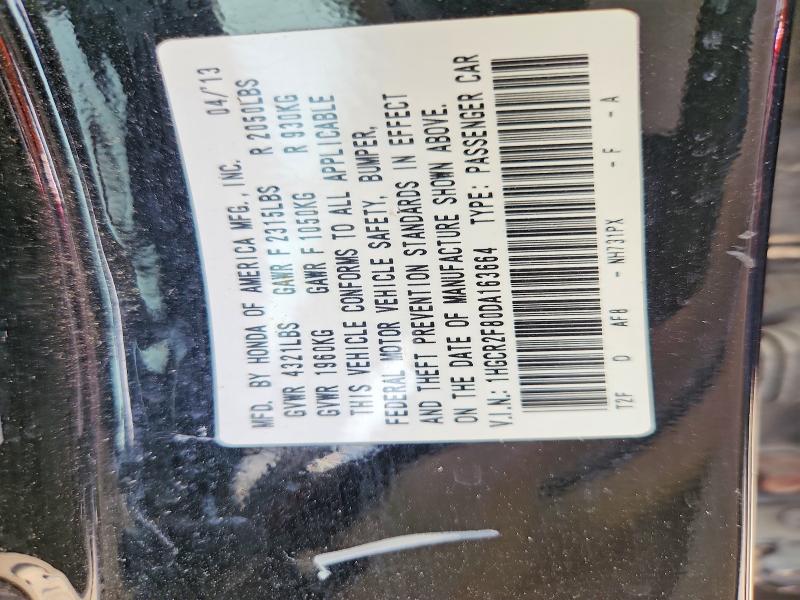 56840046 :رقم المزاد ، 1HGCR2F80DA163664 vin ، 2013 Honda Accord مزاد بيع