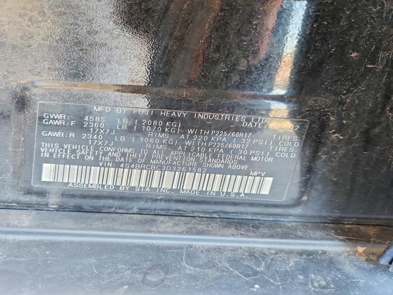 Aukcja sprzedaży 2013 Subaru Outback, vin: 4S4BRCBC3D3261582, numer aukcji: 58609966