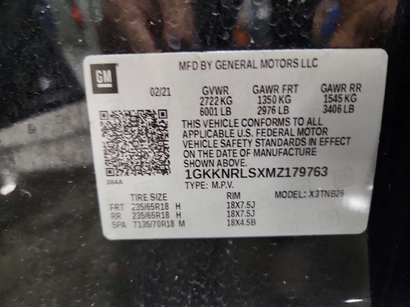 Aukcja sprzedaży 2021 Gmc Acadia, vin: 1GKKNRLSXMZ179763, numer aukcji: 57844466
