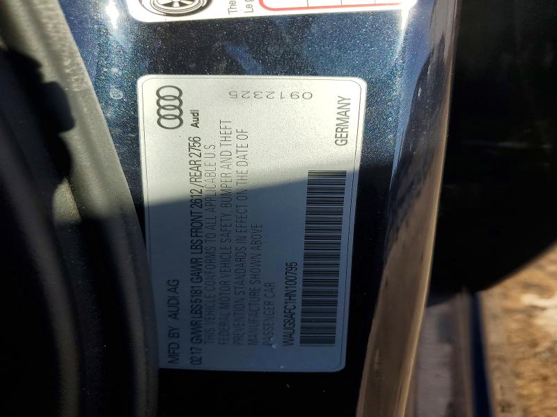 Продаж на аукціоні авто 2017 Audi A6, vin: WAUG8AFC1HN100795, номер лоту: 56597416