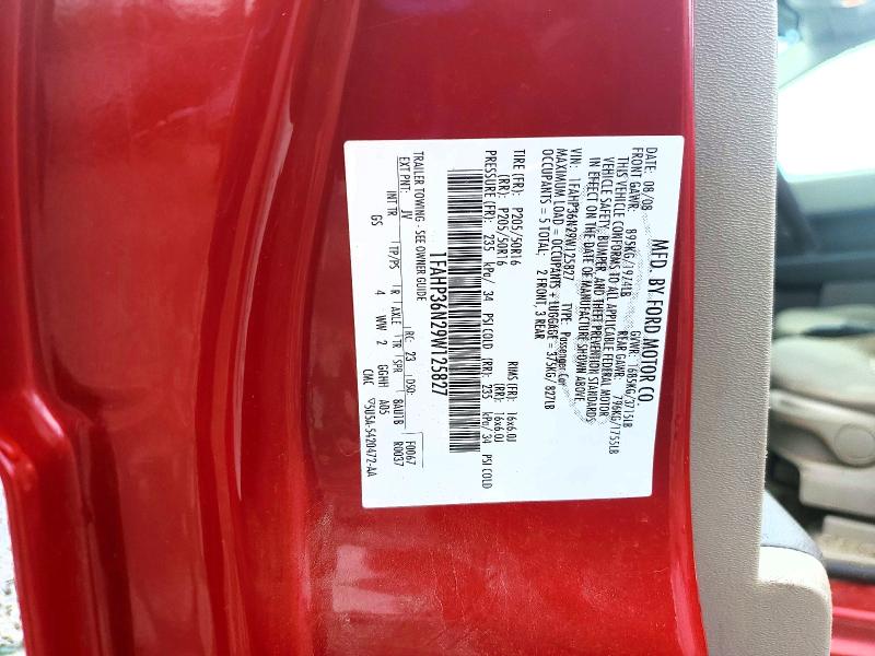 2009 Ford Focus მანქანა იყიდება აუქციონზე, vin: 1FAHP36N29W125827, აუქციონის ნომერი: 56344936