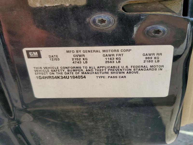 Продажа на аукционе авто 2004 Buick Lesabre, vin: 1G4HR54K34U184054, номер лота: 56653416