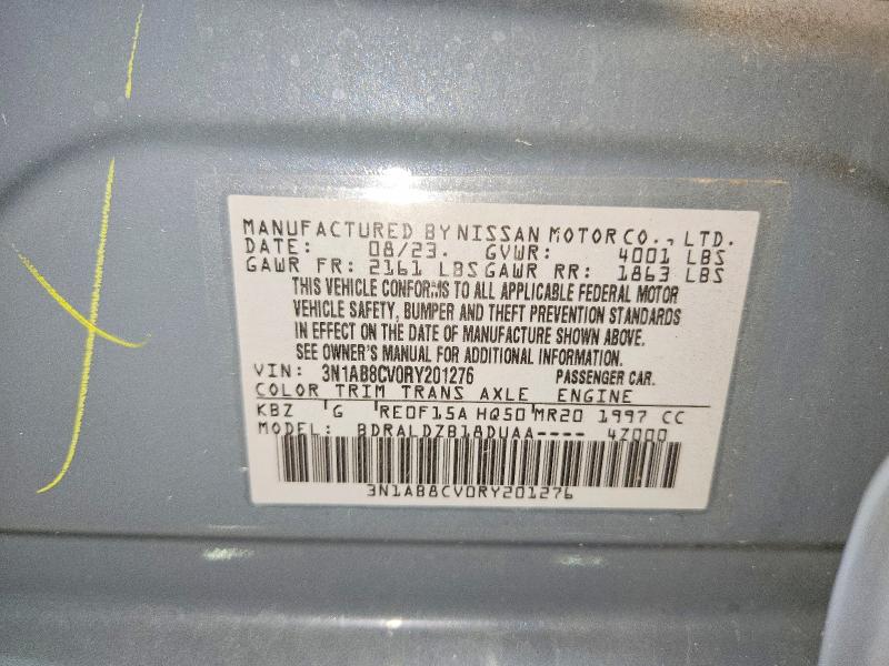 Aukcja sprzedaży 2024 Nissan Sentra, vin: 3N1AB8CV0RY201276, numer aukcji: 57567176