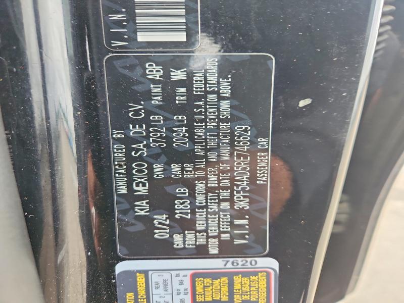 Aukcja sprzedaży 2024 Kia Forte, vin: 3KPF54AD5RE746629, numer aukcji: 59095266