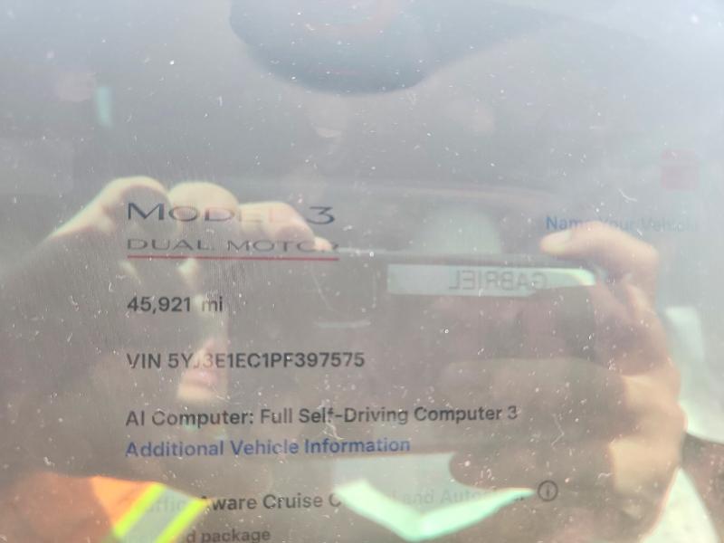 Aukcja sprzedaży 2023 Tesla Model 3, vin: 5YJ3E1EC1PF397575, numer aukcji: 56839166