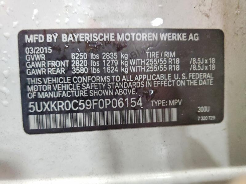 Продажа на аукционе авто 2015 Bmw X5, vin: 5UXKR0C59F0P06154, номер лота: 55651166