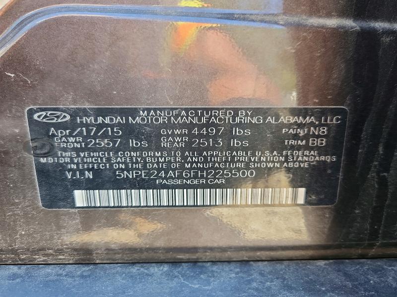 Aukcja sprzedaży 2015 Hyundai Sonata, vin: 5NPE24AF6FH225500, numer aukcji: 56027096