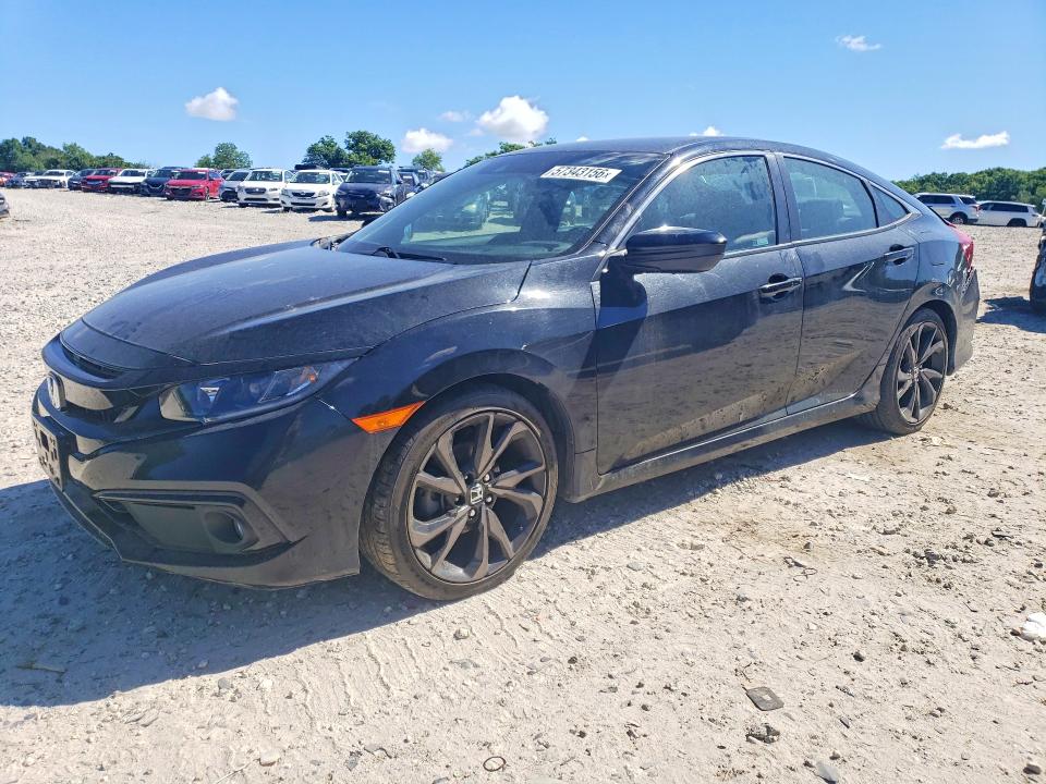 57343156 :رقم المزاد ، 19XFC2E88LE020715 vin ، 2020 Honda Civic مزاد بيع