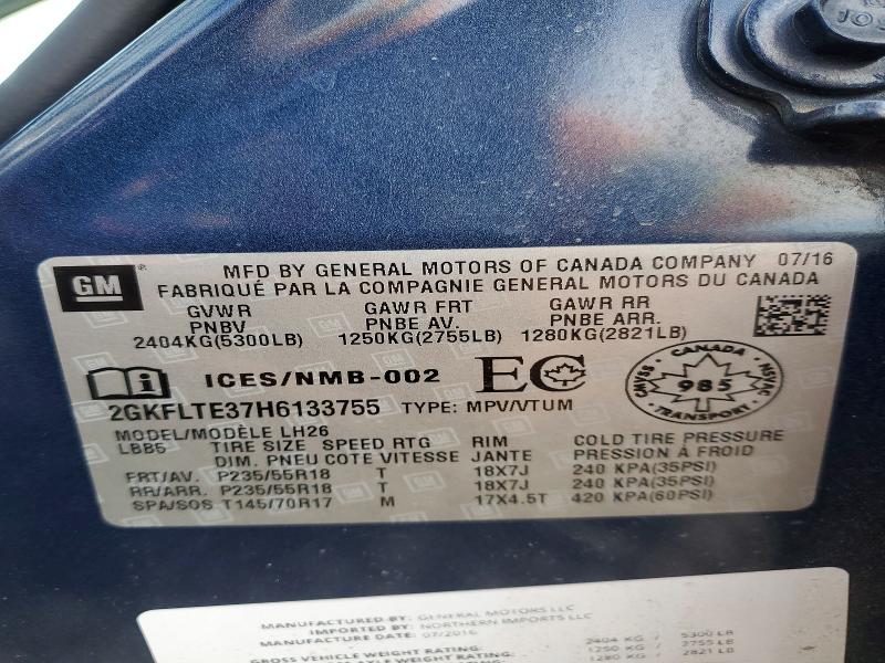 Продажа на аукционе авто 2017 Gmc Terrain, vin: 2GKFLTE37H6133755, номер лота: 56102366