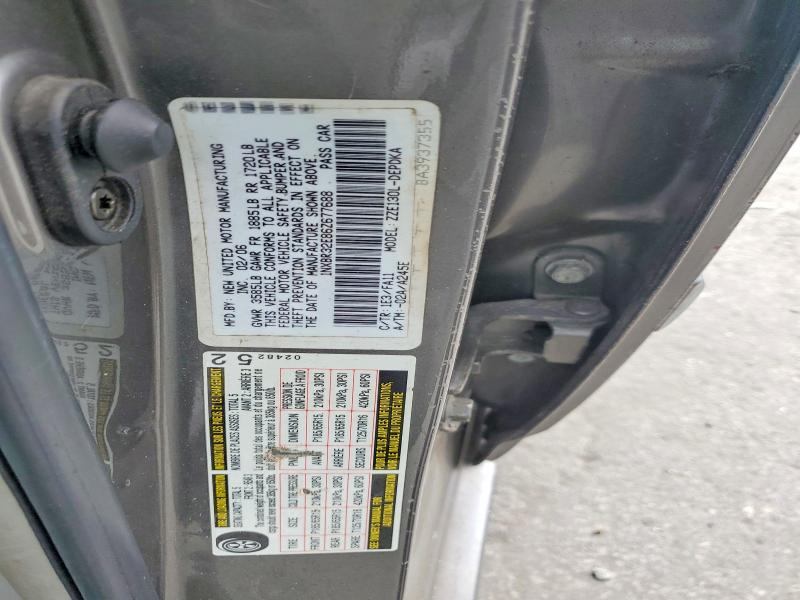 Продаж на аукціоні авто 2006 Toyota Corolla, vin: 1NXBR32E86Z677688, номер лоту: 58626766
