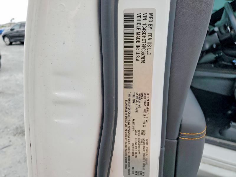 56037116 :رقم المزاد ، 1C4SDHCT9PC557676 vin ، 2023 Dodge Durango مزاد بيع