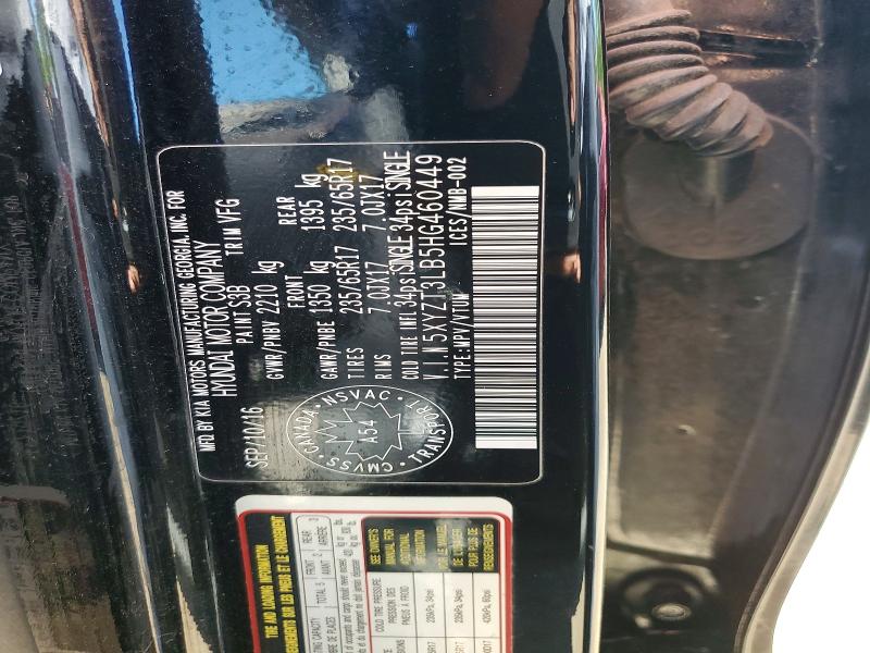 Продажа на аукционе авто 2017 Hyundai Santa Fe Sport, vin: 5XYZT3LB5HG460449, номер лота: 55710696