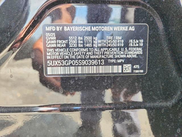 Продаж на аукціоні авто 2025 Bmw X3, vin: 5UX53GP05S9039613, номер лоту: 57906276