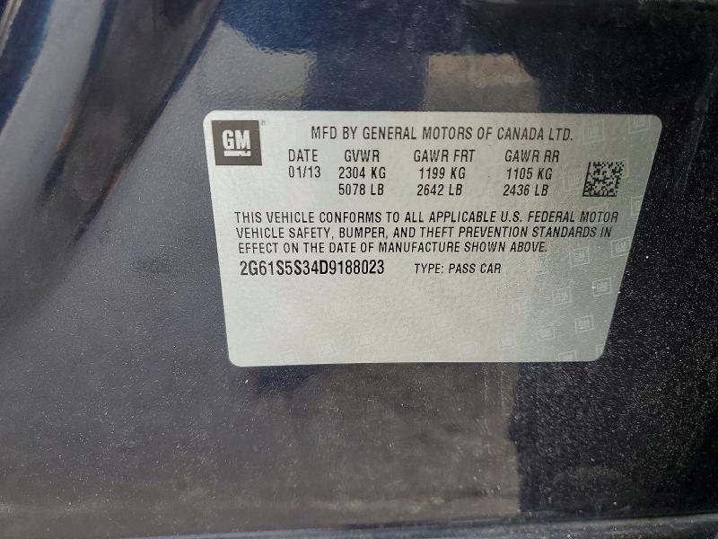 Продаж на аукціоні авто 2013 Cadillac Xts, vin: 2G61S5S34D9188023, номер лоту: 55621156