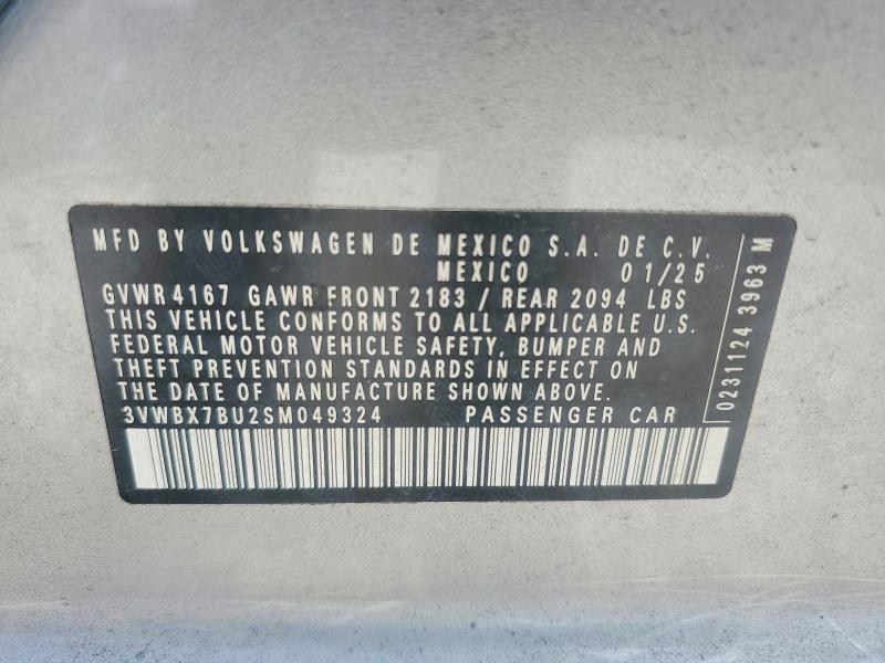 Aukcja sprzedaży 2025 Volkswagen Jetta, vin: 3VWBX7BU2SM049324, numer aukcji: 55437686