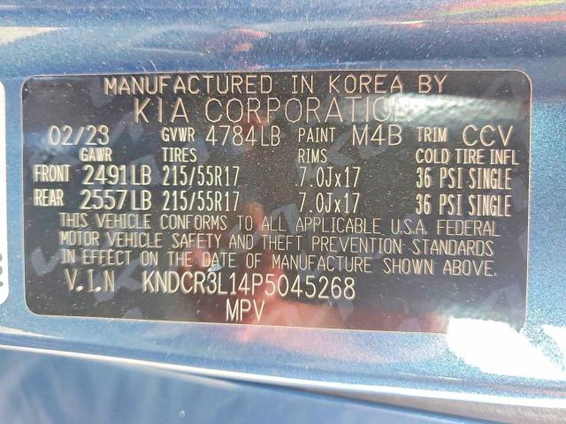 Aukcja sprzedaży 2023 Kia Niro, vin: KNDCR3L14P5045268, numer aukcji: 55686566