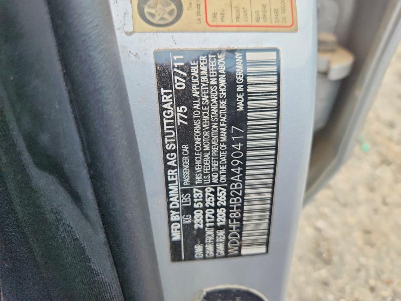 Продаж на аукціоні авто 2011 Mercedes-benz E, vin: WDDHF8HB2BA490417, номер лоту: 58198746