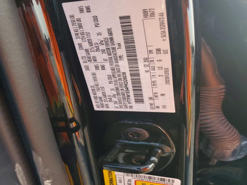 Aukcja sprzedaży 2023 Ford F150, vin: 1FTFW1E84PKD26038, numer aukcji: 58379026