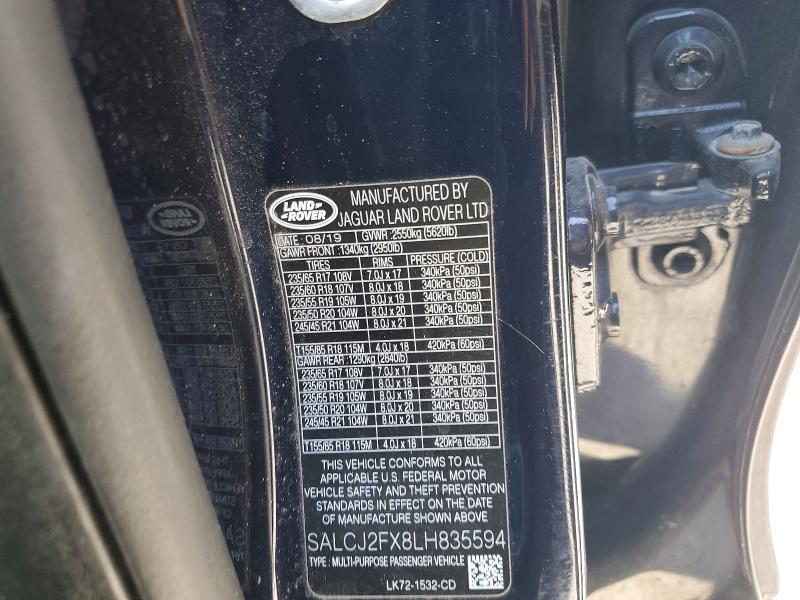 Продаж на аукціоні авто 2020 Land Rover Discovery Sport, vin: SALCJ2FX8LH835594, номер лоту: 55447746
