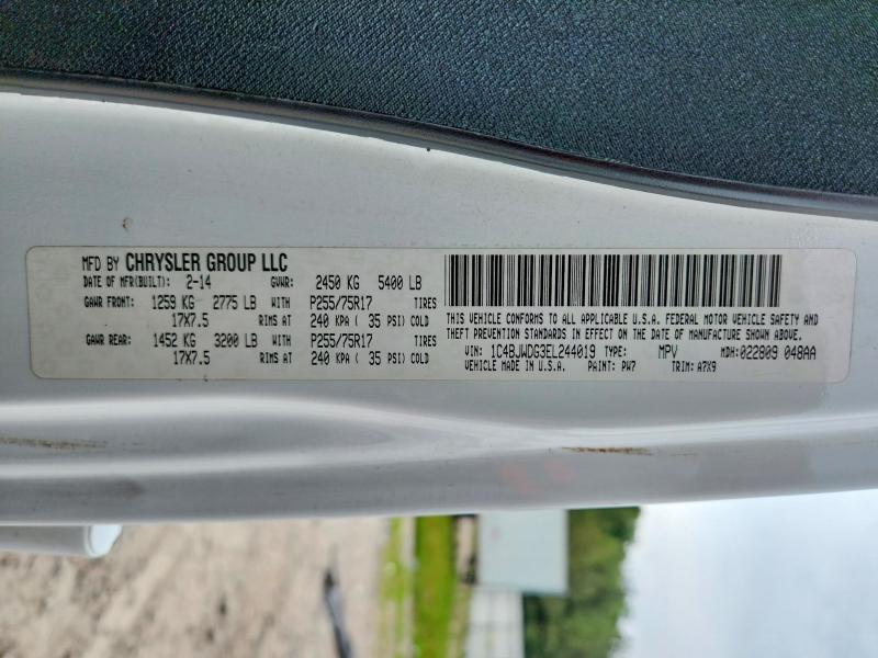 Продаж на аукціоні авто 2014 Jeep Wrangler Unlimited, vin: 1C4BJWDG3EL244019, номер лоту: 56226966