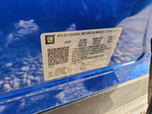 Aukcja sprzedaży 2019 Chevrolet Blazer Rs, vin: 3GNKBERS0KS637302, numer aukcji: 57319056