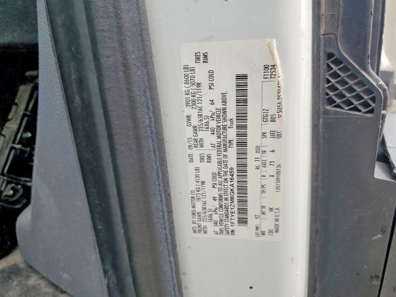 54327466 :رقم المزاد ، 1FTYE1ZM8GKA16459 vin ، 2016 Ford Transit مزاد بيع