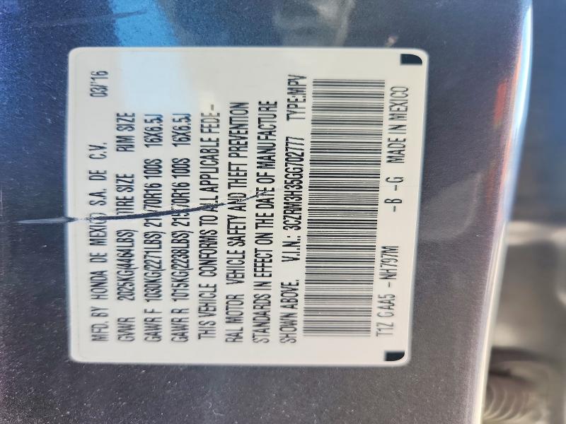 Продажа на аукционе авто 2016 Honda Cr-v, vin: 3CZRM3H35GG702777, номер лота: 54692726